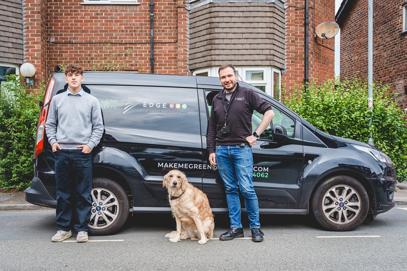 Edge Van With Dog Edge Van With Dog