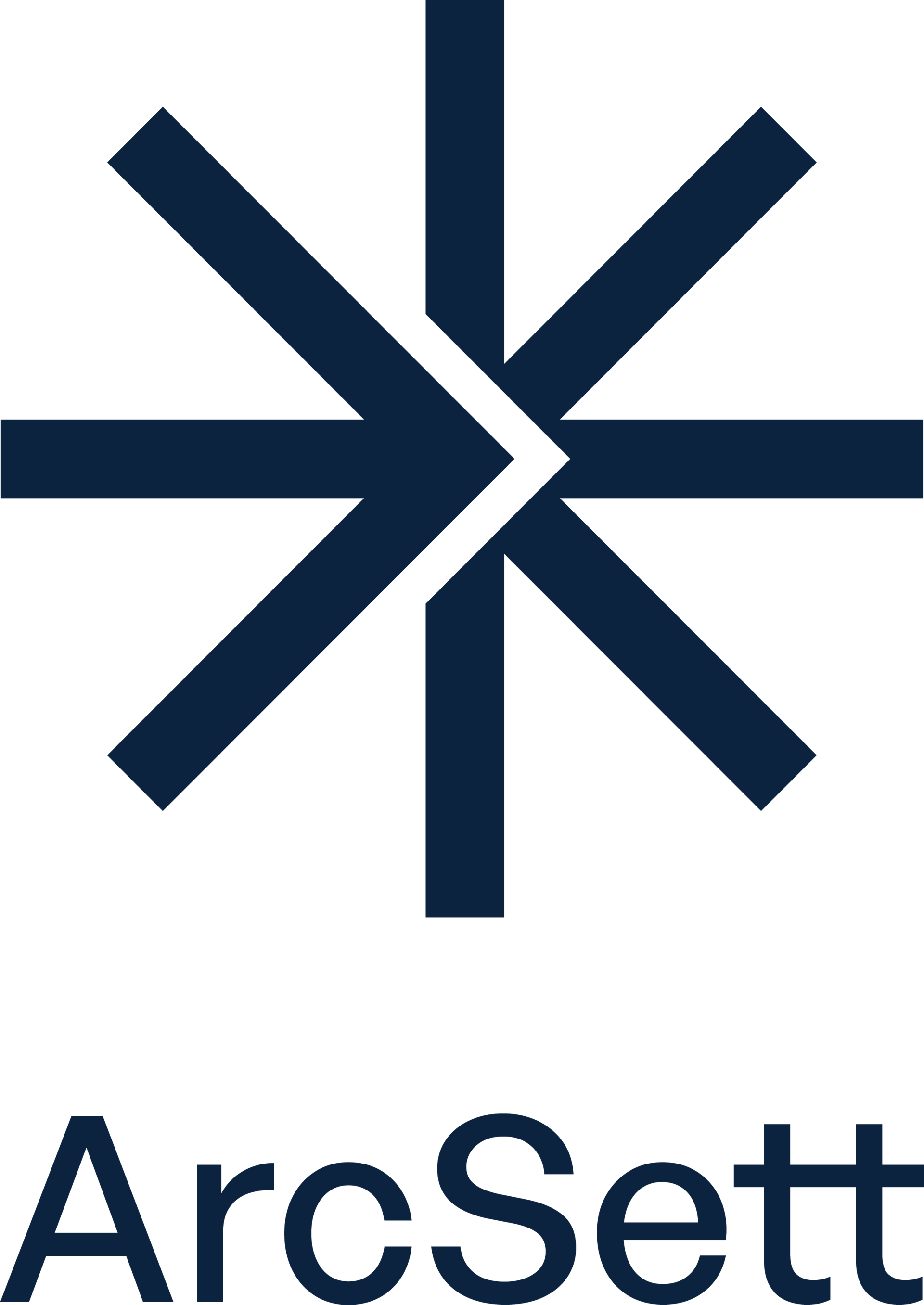 Arcsett Stacked All Blue